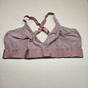 Parade Women Bra 2XL Mauve Bralette Wireless Knit Strap Adjustable